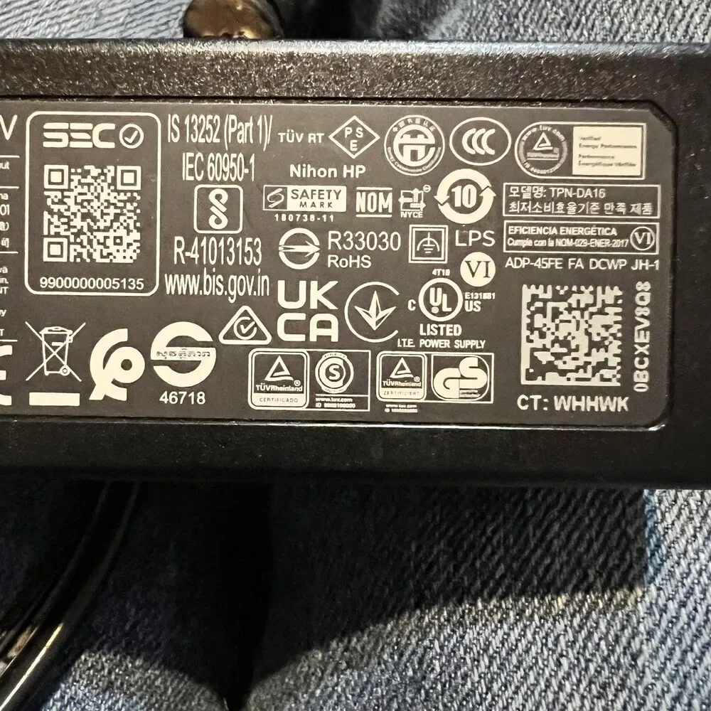 OEM HP Laptop Charger AC Power Adapter 740015-002 /001/003  19.5V 2.31A 45W